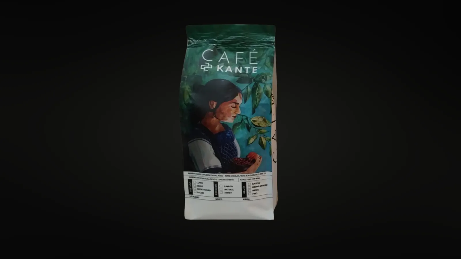 Kit de 4 bolsas de 250g de café arábigo de altura